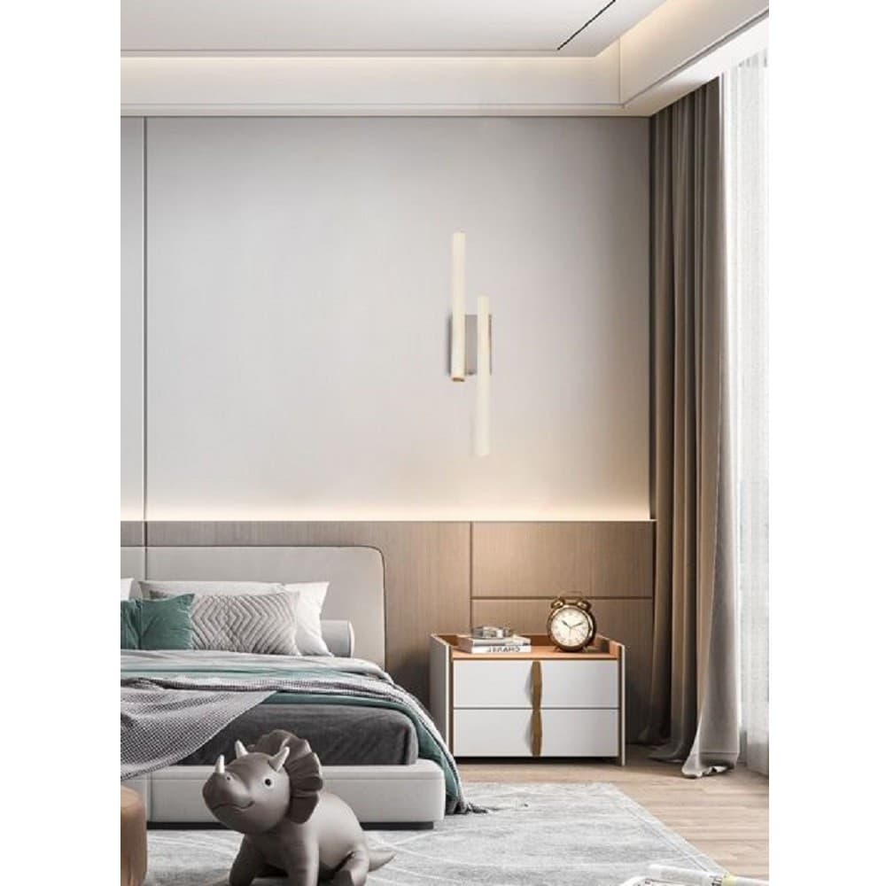 APPLIQUE PARETE ONDA 10W PLAFONIERA MODERNO BIANCO LUCE FREDDA NATURALE CALDA E26 - 7