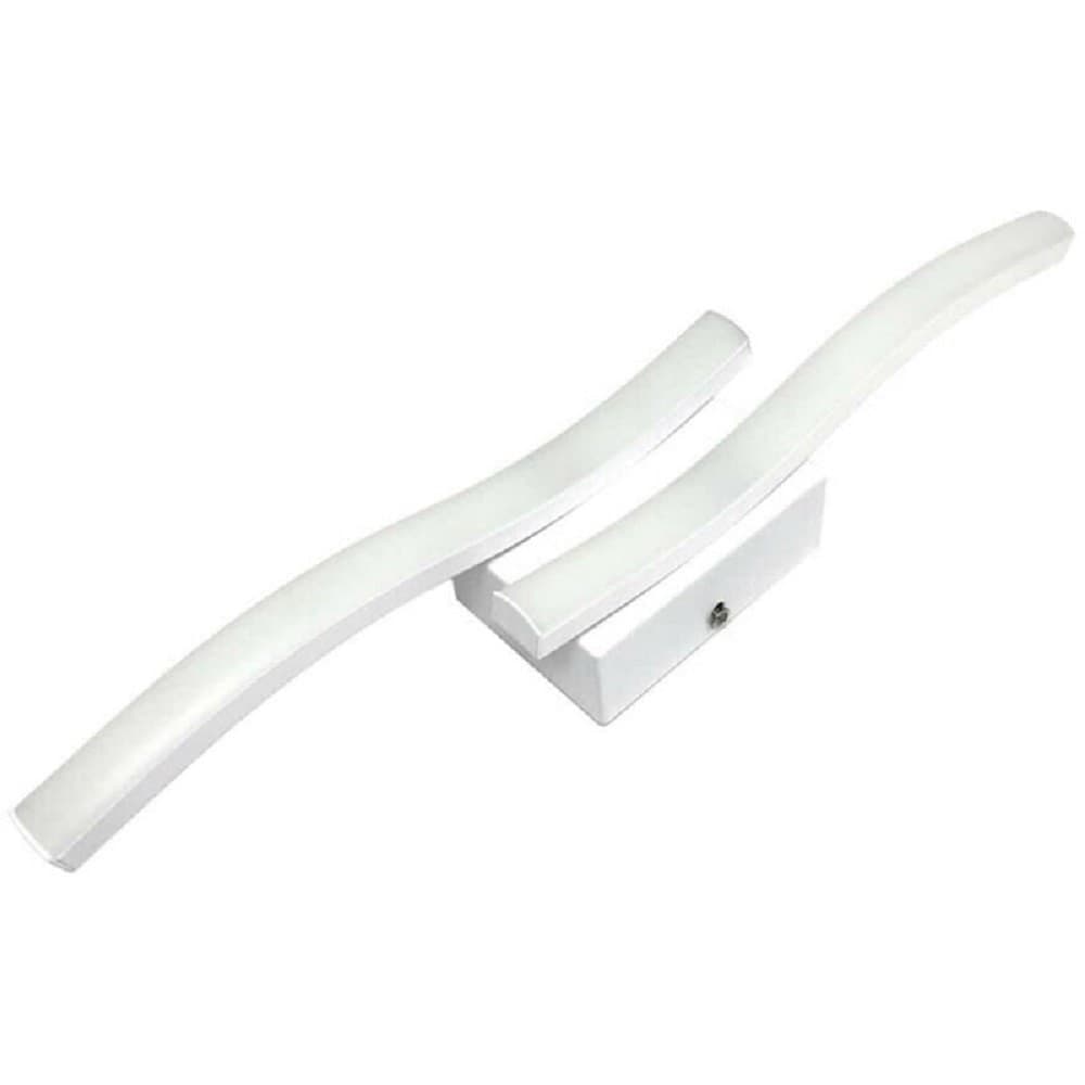APPLIQUE PARETE ONDA 10W PLAFONIERA MODERNO BIANCO LUCE FREDDA NATURALE CALDA E26 - 5