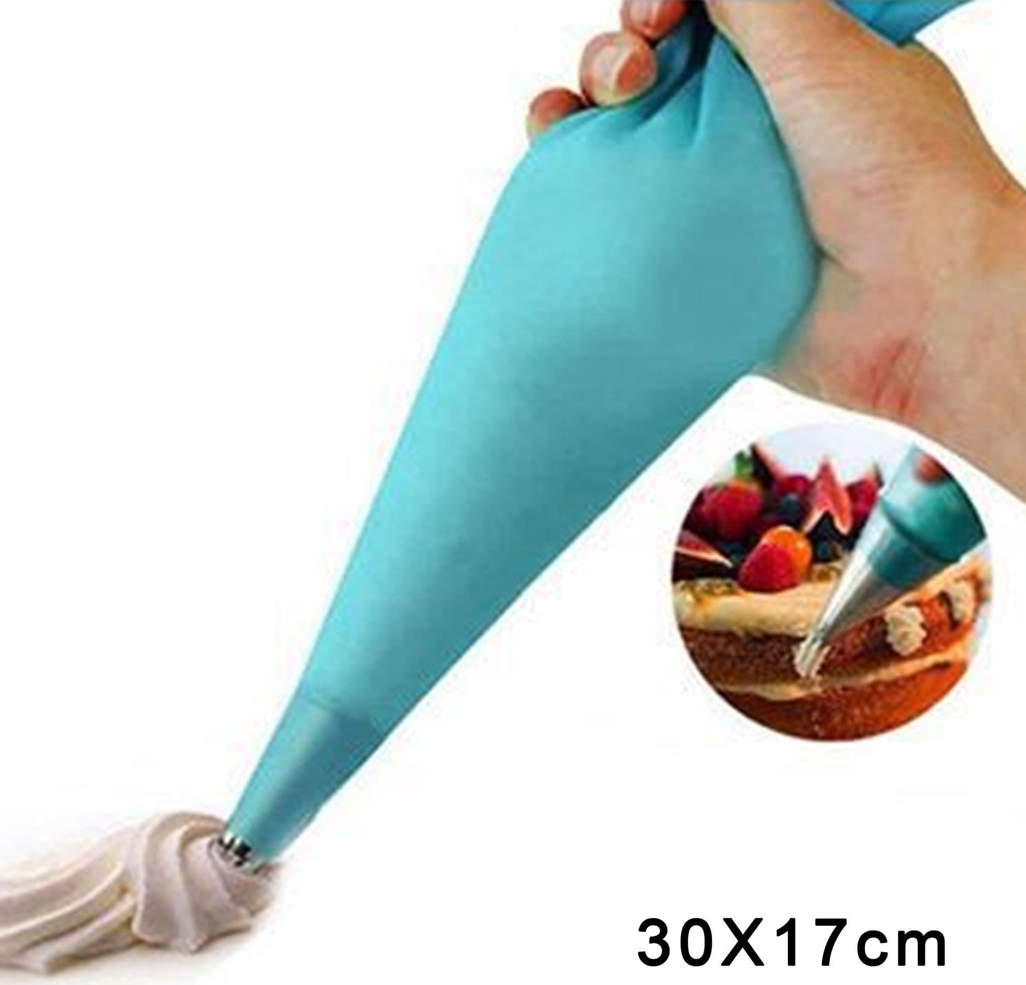 2 SACCAPOCHE RIUTILIZZABILE SACCA PASTICCERE SAC A POCHE CAKE DESIGN 30 X 17 CM