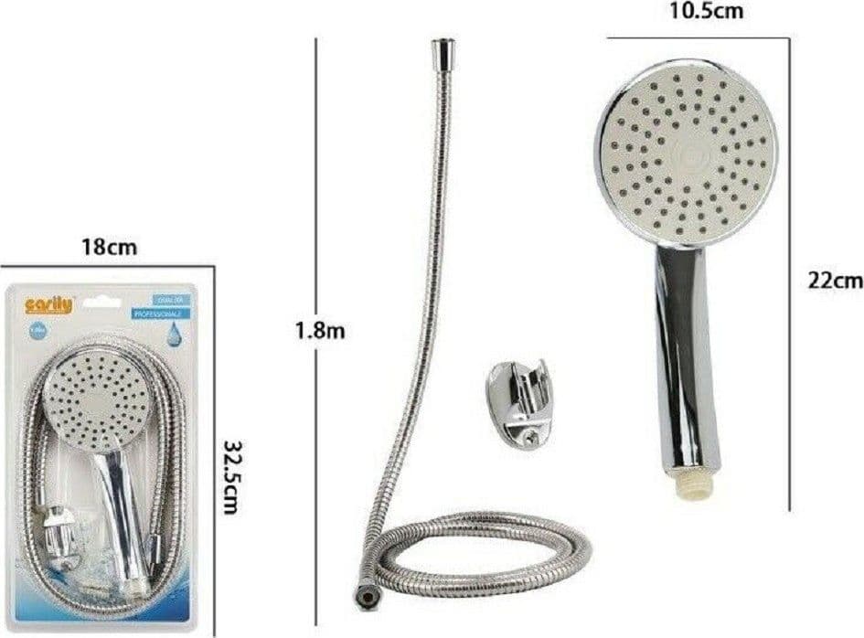 KIT DOCCETTA DOCCINO SOFFIONE DOCCIA BAGNO CON LACCIO 1,8 METRI STAFFA 59165 - 2