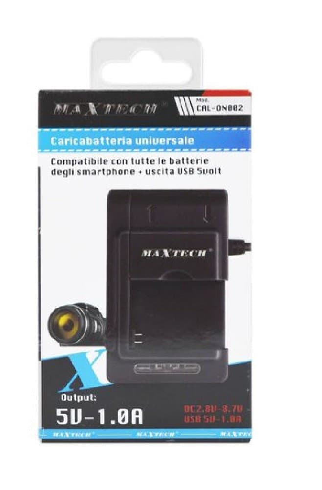 CARICABATTERIA UNIVERSALE CARICATORE USB PER BATTERIE SMARTPHONE 5VOLT CAL-ON002 - 3