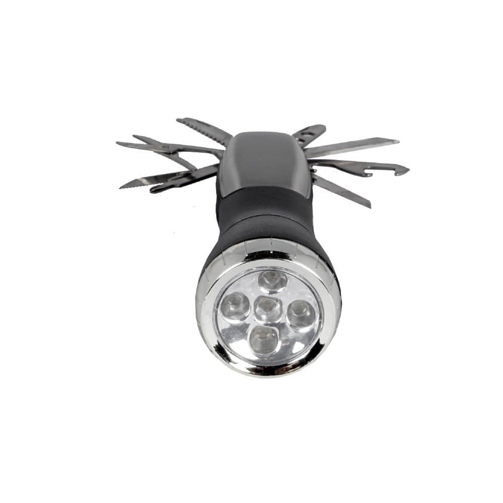 TORCIA LED CREE T6 5 LED RICARICABILE CON COLTELLINO SVIZZERO CAMPEGGIO DT-2104 - 5