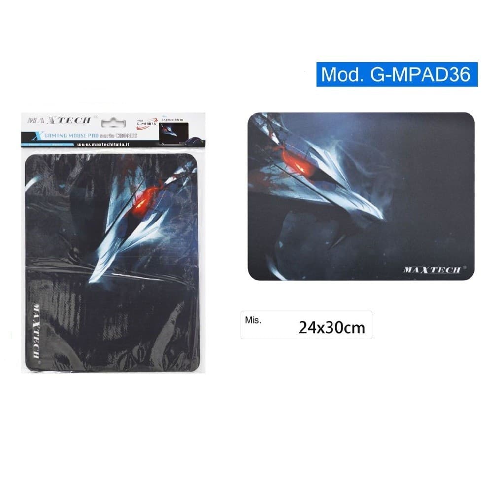 TAPPETINO MOUSE GAMING PAD TAPPETO PER PC POGGIAPOLSO ANIMALE DI FERRO G-MPAD36 - 2