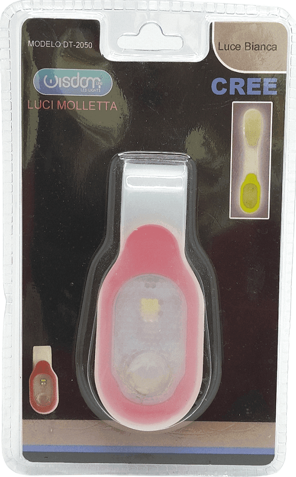 LUCE A MOLLETTA TASCABILE SPORT BICI TORCIA TIPO MAGNETICO RESISTENTE DT-2050 - 2