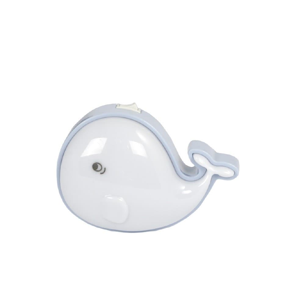LUCE LED NOTTURNA FORMA DI DELFINO LUCE BIANCA LAMPADA CAMERETTA BAMBINI XC-1961 - 5