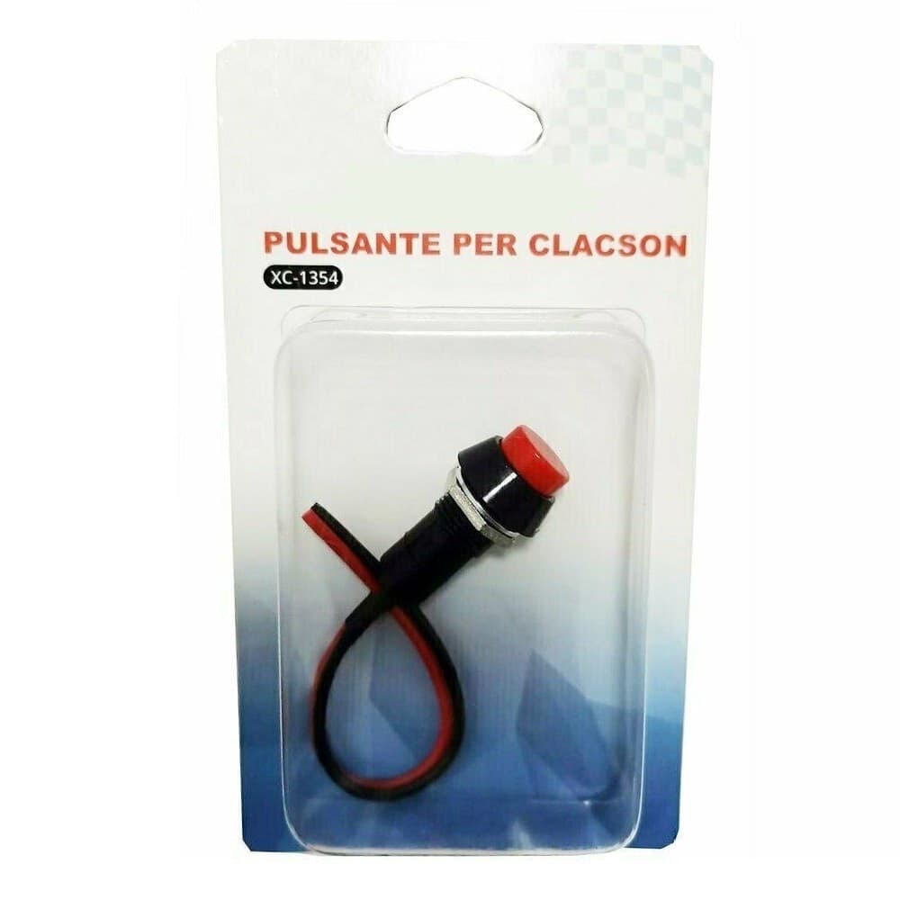 PULSANTE DI RICAMBIO PER CLACSON AUTO 1 PEZZO INTERRUTTORE UNIVERSALE XC -1354 - 2
