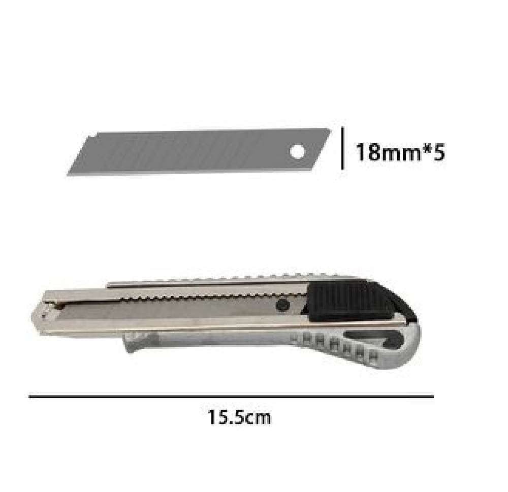 TAGLIERINO CUTTER PROFESSIONALE 15.5CM CON FERMO BLOCCO GUIDA LAME DA 18MM 71077 - 2