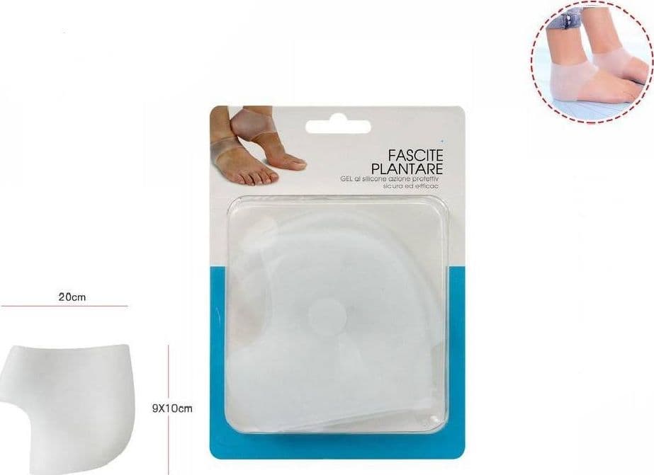 COPPIA PLANTARI FASCITE FASCE SILICONE CAVIGLIE PROTEZIONE PIANTA PIEDI 66772