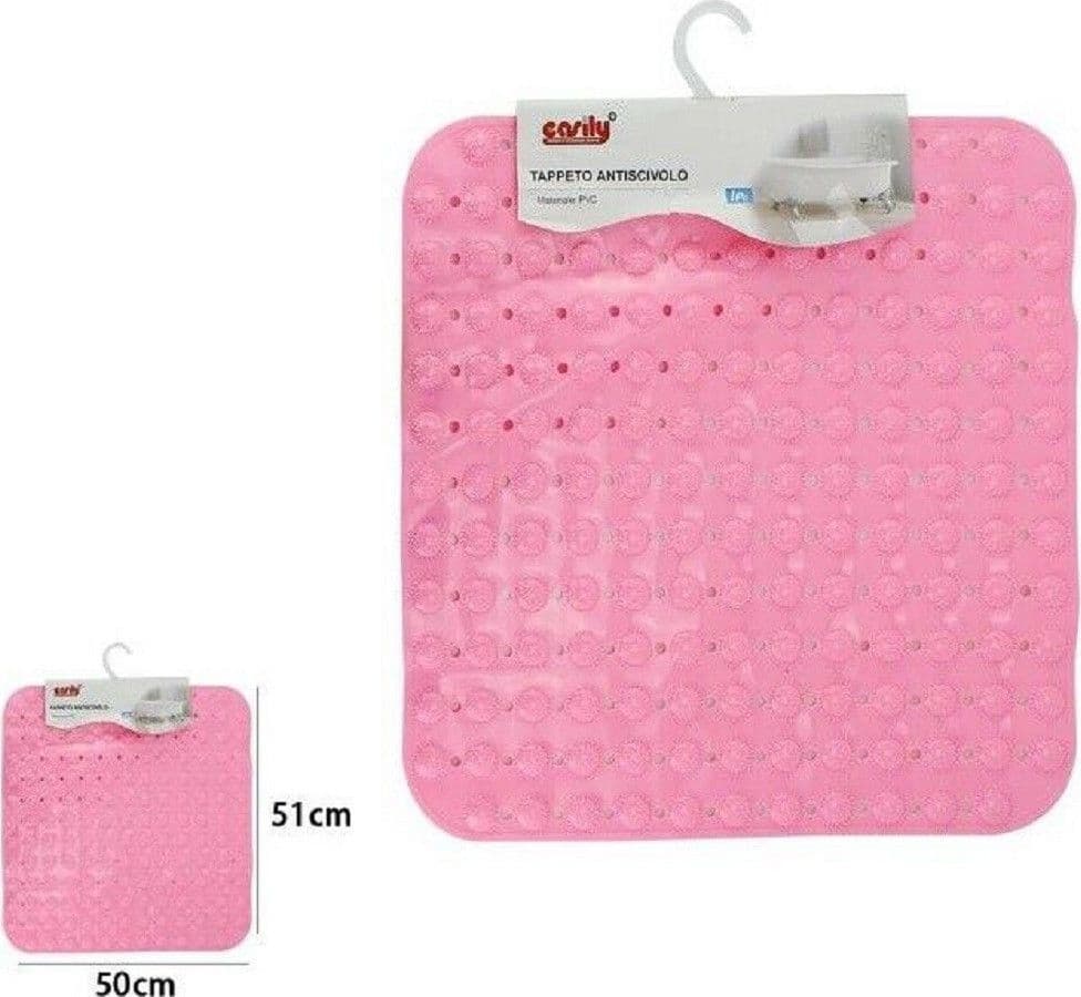 TAPPETO TAPPETINO IN PVC ANTISCIVOLO PER VASCA DA BAGNO DOCCIA 51 X 50 CM 59634 - 3