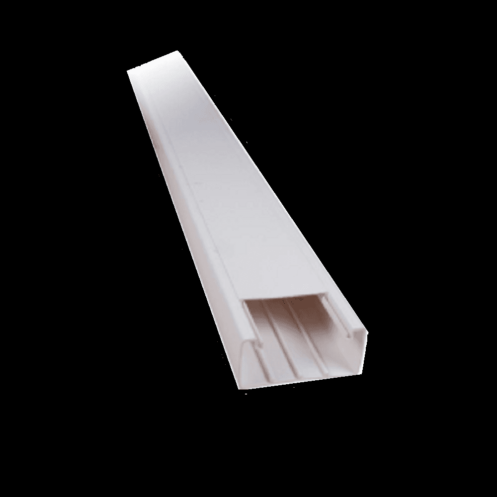 SET 2 CANALINA ELETTRICA PASSACAVI PLASTICA 2MT 16X16MM AUTOADESIVA CT2 5621616A - 2