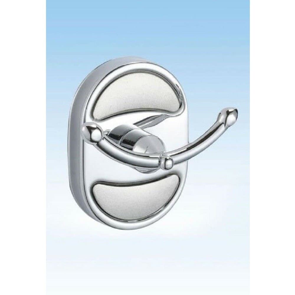 APPENDINO GANCIO APPENDI PORTA ASCIUGAMANO DOPPIO BAGNO OVALE 7 X 7 CM 52005 - 3