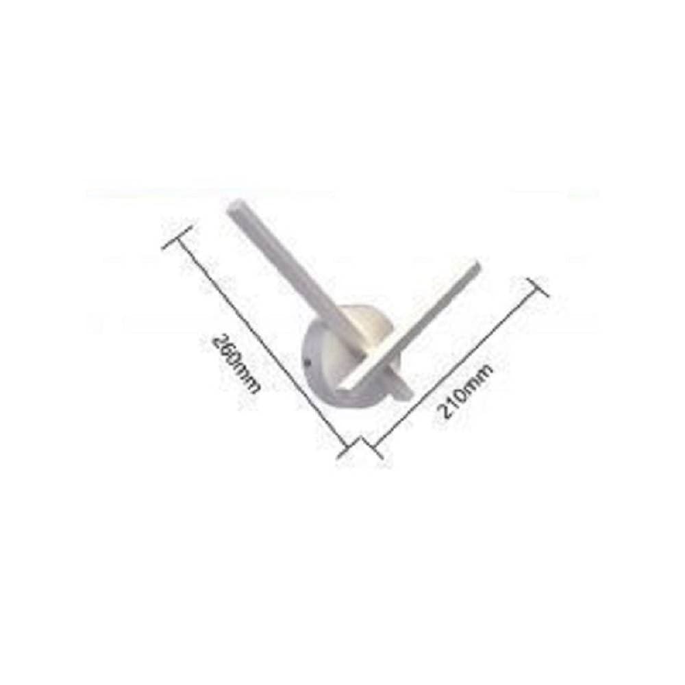 APPLIQUE LED PARETE 6 W 2 BRACCI INCROCIATI MODERNO LUCE 3000K 4000K 6500K E67-B - 2