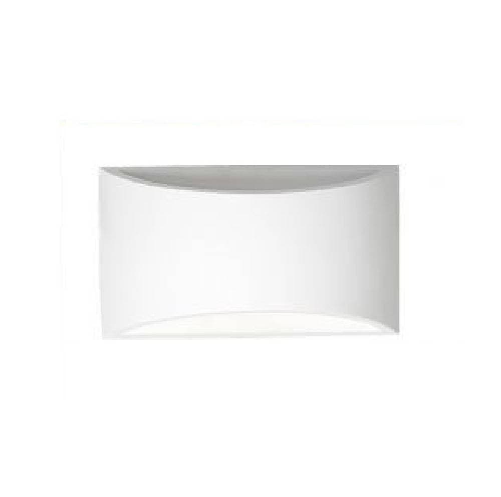 APPLIQUE DA PARETE IN GESSO VERNICIABILE DOPPIA LUCE G9 LAMPADA MODERNA GS-E14 - 8