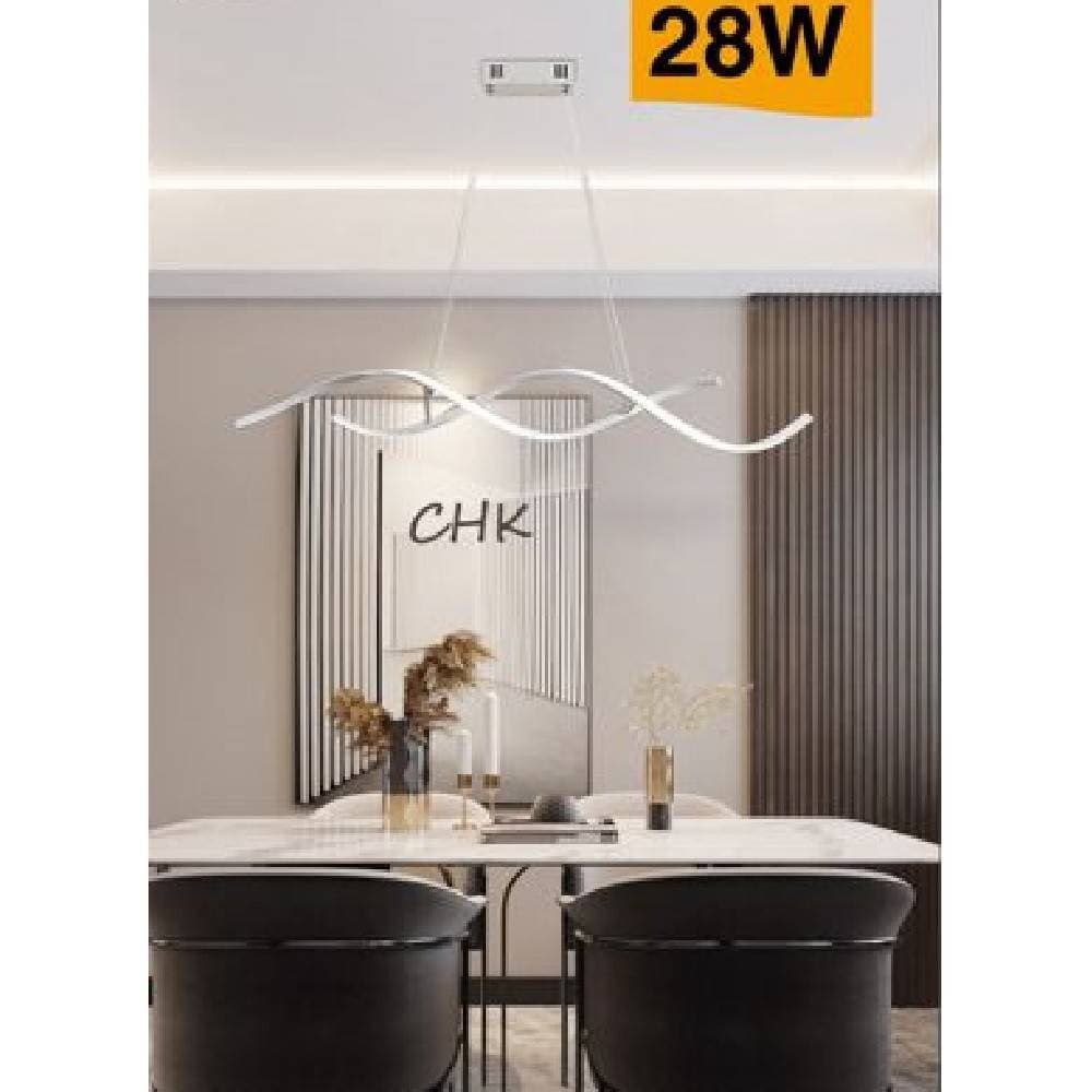 LAMPADARIO SOFFITTO LED ONDE INTRECCIATE MODERNO 28W LUCE 3000K 6500K 4000K B56B - 6