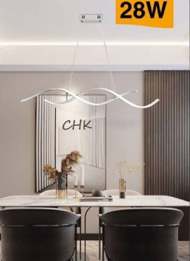 LAMPADARIO SOFFITTO LED ONDE INTRECCIATE MODERNO 28W LUCE 3000K 6500K 4000K B56B - 4