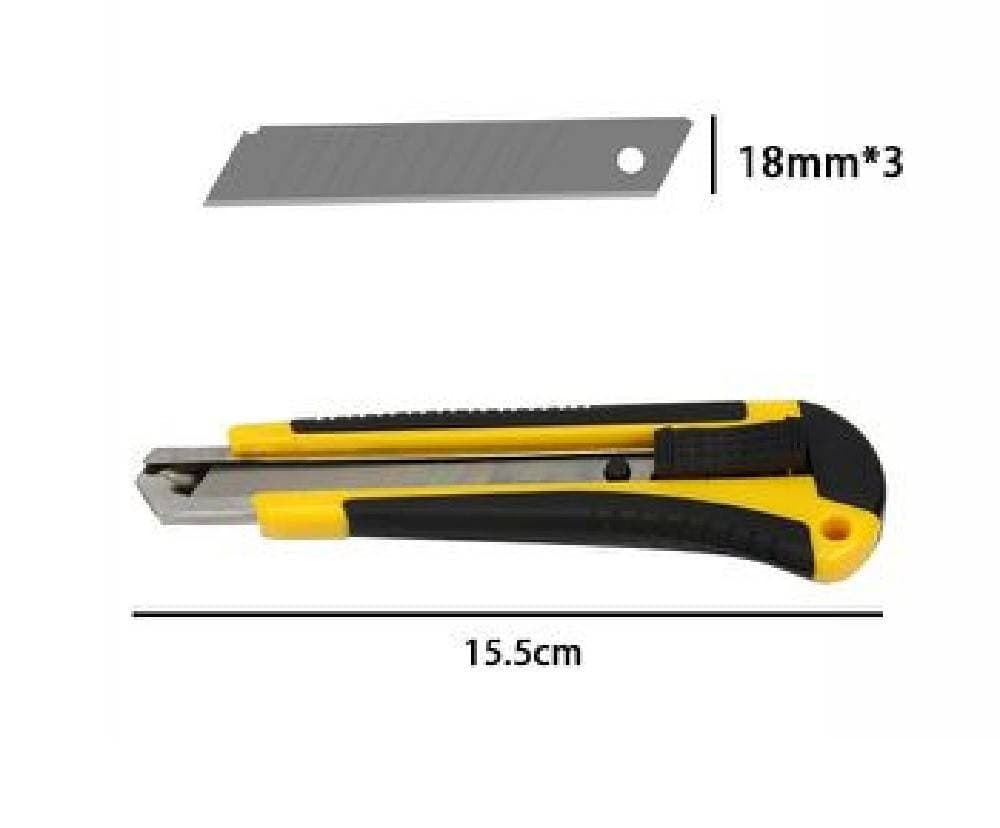 TAGLIERINO CUTTER CON FERMO BLOCCO GUIDA LAME DA 18 MM MANICO ANTISCIVOLO 71074 - 2