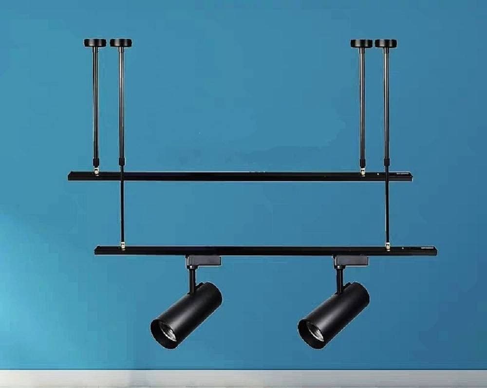 ASTA REGOLABILE PER FARETTI A BINARIO ELETTRICO STAFFA ILLUMINAZIONE 20CM T-20CM - 8
