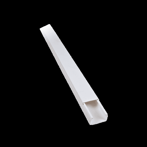 SET 2 CANALINA CAVI ELETTRICA PASSACAVI PLASTICA CT2 2 MT 40X40MM BIANCO 5624040 - 2