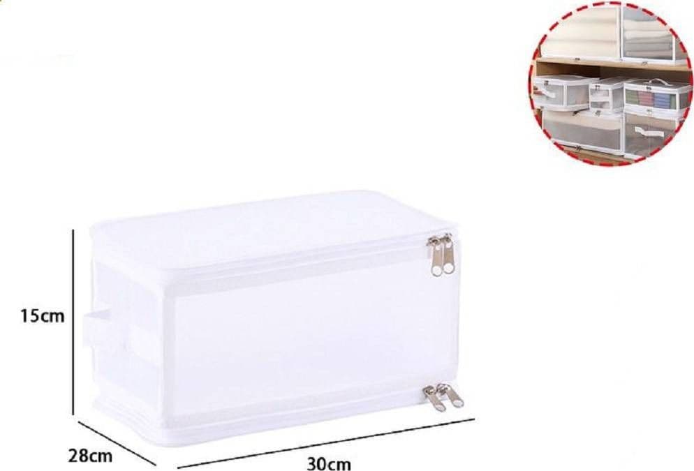 BOX SCATOLA SALVASPAZIO PORTATUTTO CONTENITORE ORGANIZER ARMADI 30X28X15CM 59972 - 2
