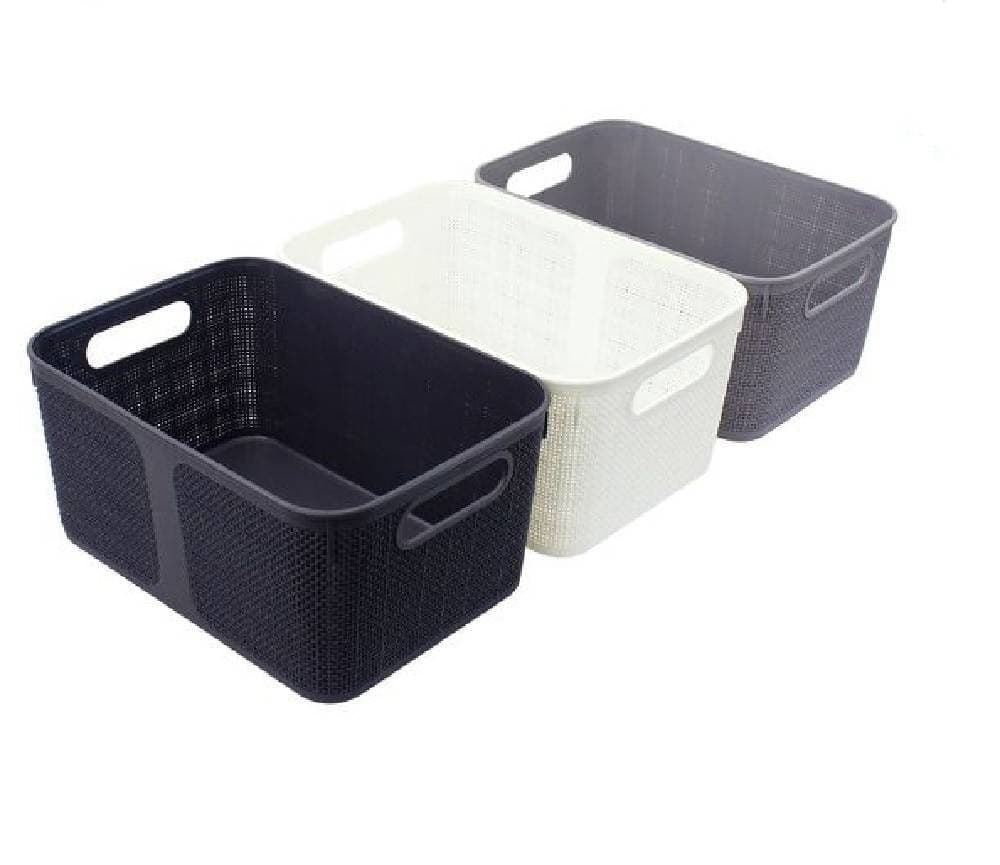 CESTINO PORTA OGGETTI ORGANIZER RETTANGOLARE CESTO PORTA TUTTO BAGNO CASA 79464 - 4