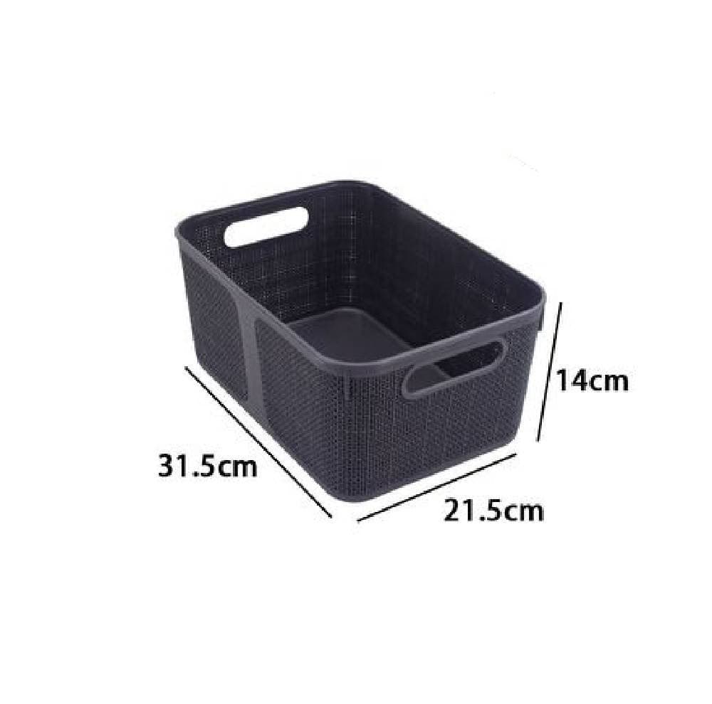 CESTINO PORTAOGGETTI ORGANIZER RETTANGOLARE CESTO PORTATUTTO BAGNO CASA 79465 - 3