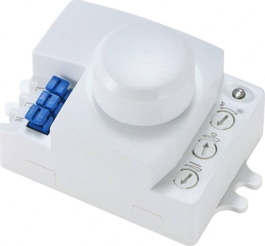 SENSORE DI MOVIMENTO A MICROONDE YCE2001B PER LAMPADE LAMPADINE LED MAX 800W IP20 - 5
