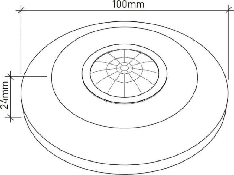 SENSORE DI MOVIMENTO A INFRAROSSI 360° PER LAMPADINE 800WATT IP20 BIANCO YCA1050 - 8