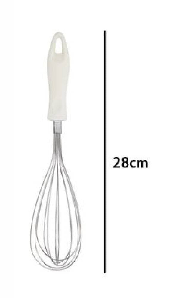 FRUSTA 28CM CON MANICO IN PLASTICA BIANCA UTENSILE DA CUCINA PASTICCERIA 66158 - 3