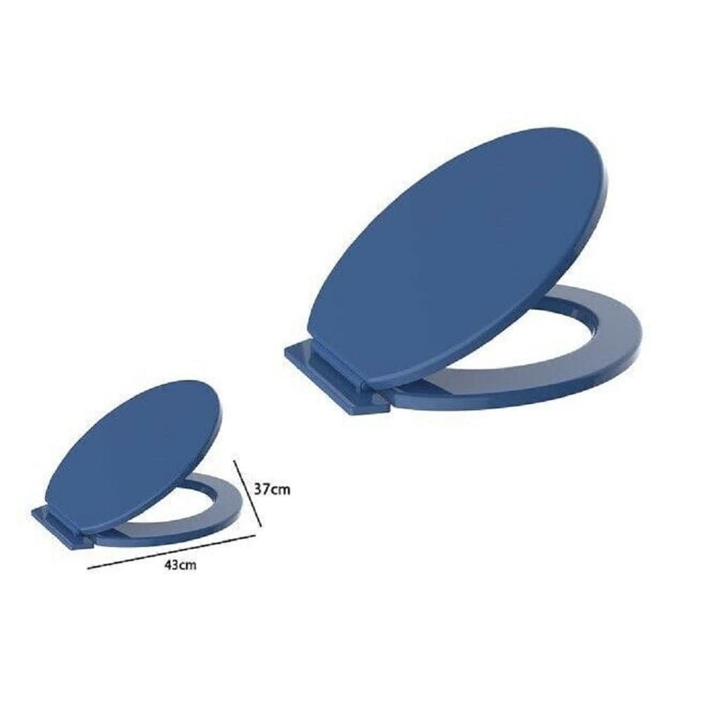 SEDILE COPRIVASO WC WATER COPRIWATER BAGNO IN PVC UNIVERSALE BLU SCURO 59022 - 2