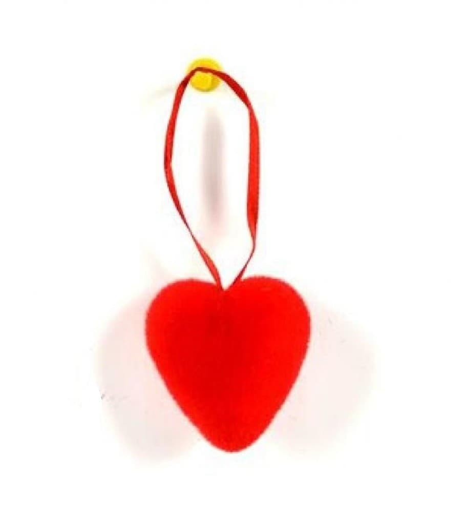 SET DA 12 PZ. APPENDINI CUORI CUORICINI 4CM 18A010-40K DECORAZIONI SAN VALENTINO - 3