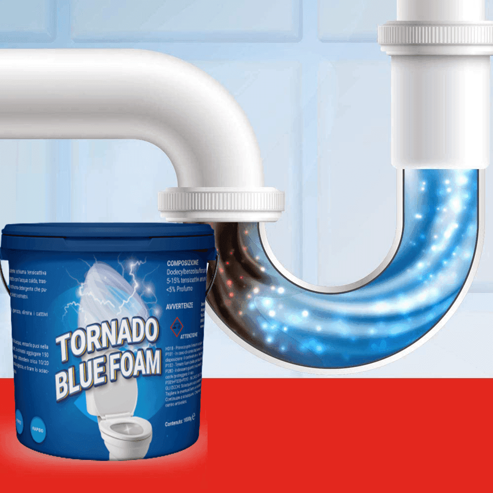 SCHIUMA ATTIVA RAPIDA POWER PULISCI TUTTO WC BAGNO BIDET 1 KG SGORGANTE TUBI - 2