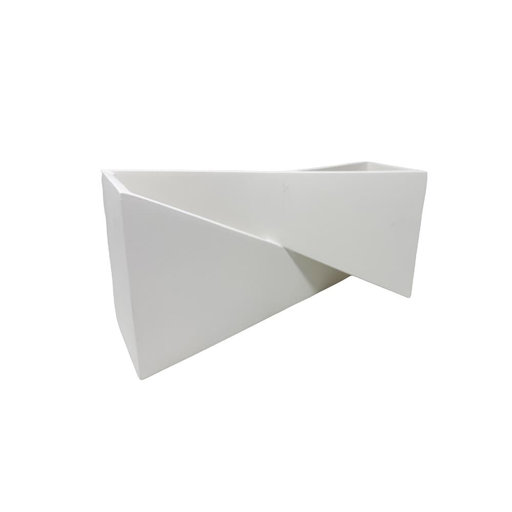 APPLIQUE IN GESSO CON FORMA ASIMETRICA DOPPIA EMISSIONE LUCE G9 DA PARETE GS-E73 - 4