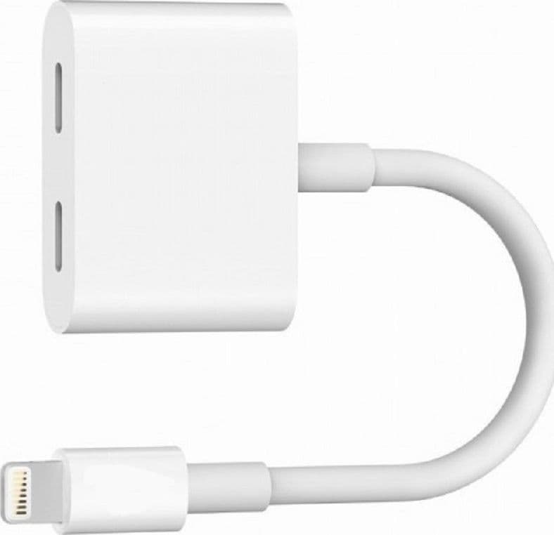 ADATTATORE LIGHTNING A DOPPIO LIGHTNING AUDIO RICARICA IPOD IPAD IPHONE AD-IP04 - 3