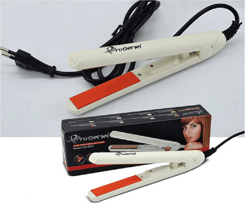 MINI PIASTRA PER CAPELLI IN CERAMICA PORTATILE VIAGGIO COMODA BORSA 150° GM-2923 - 2