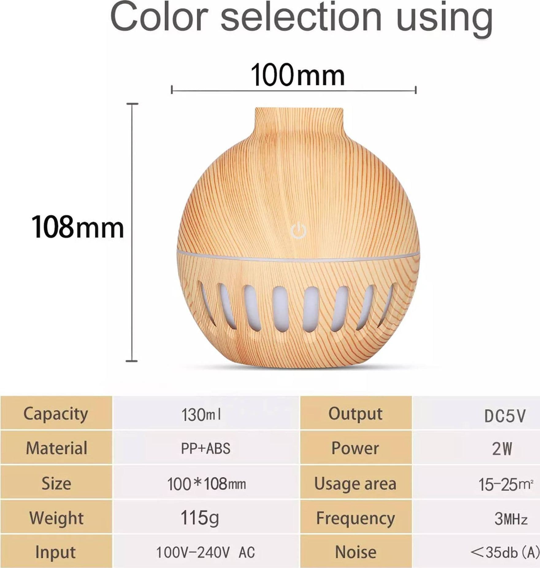 UMIDIFICATORE ULTRASUONI DIFFUSORE DI AROMI OLI ESSENZIALI PER AROMATERAPIA ANF1 - 2