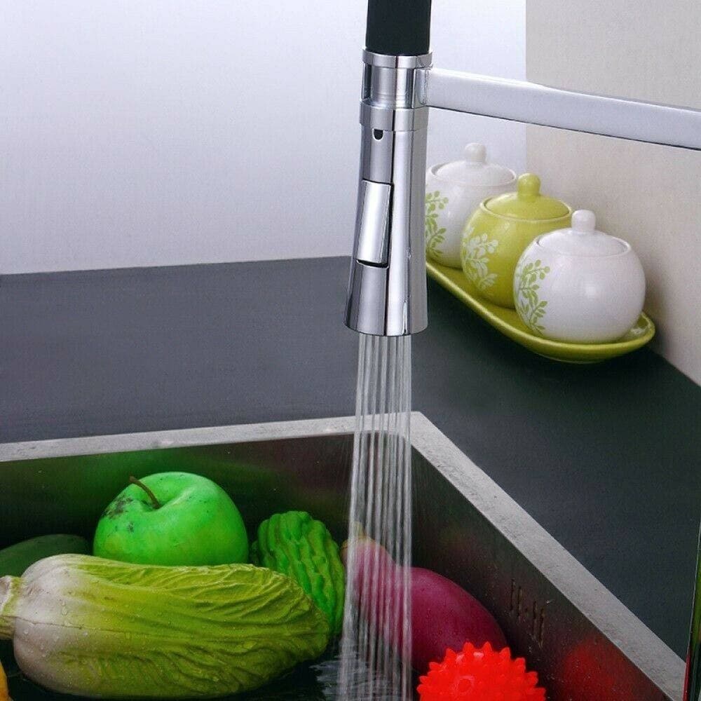 MISCELATORE RUBINETTO LAVELLO CUCINA CON DOCCETTA MONOCOMANDO CANNA ALTA 59593 - 2