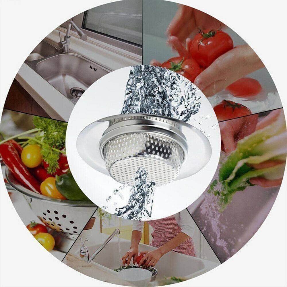 2 X FILTRI FILTRO PER LAVELLO CUCINA BAGNO DOCCIA SCARICO LAVANDINO 9 CM 79532 - 3