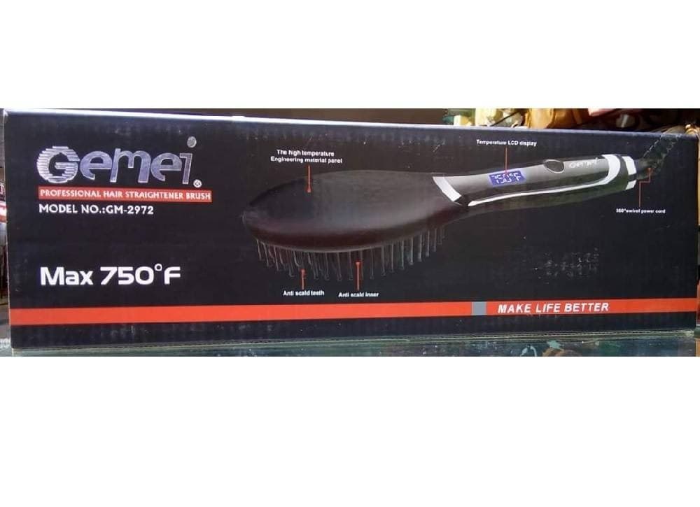 SPAZZOLA PER CAPELLI PROFESSIONALE ELETTRICA PETTINE DISPLAY LCD LISCI GM-2972 - 9
