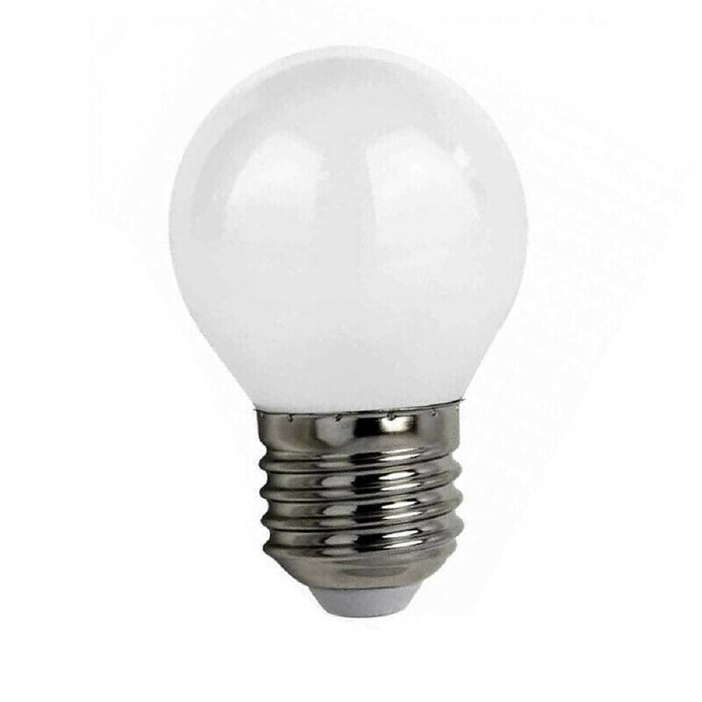 LAMPADINA A LED FILAMENTO OPACA 4 W E27 LUCE FREDDA CALDA NATURALE SFERA G45AB