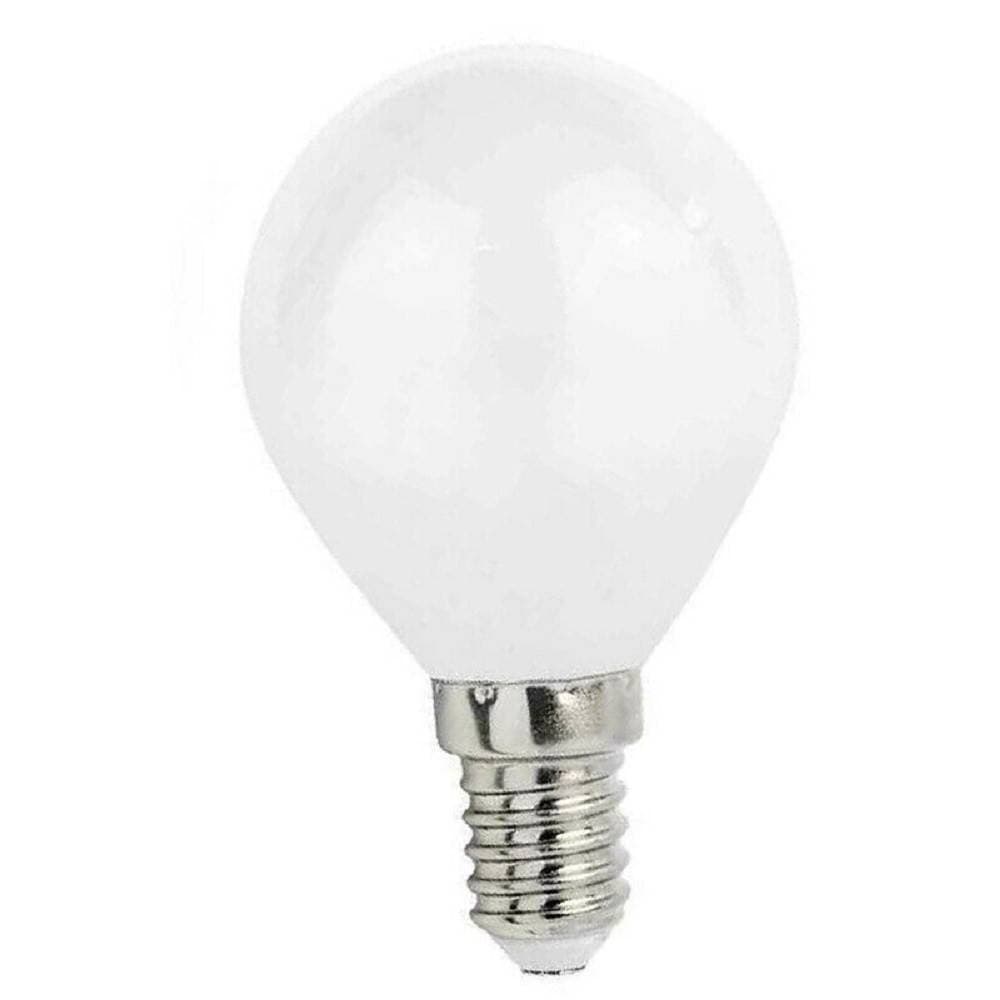 LAMPADINA A LED FILAMENTO OPACA 4WATT E14 LUCE FREDDA CALDA NATURALE SFERA G45B - 2