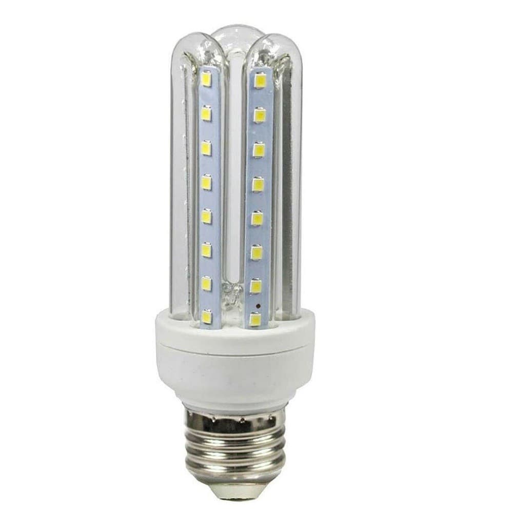 LAMPADINA A LED E27 18 W LAMPADA TUBOLARE LUCE CALDA FREDDA NATURALE U-18W - 2