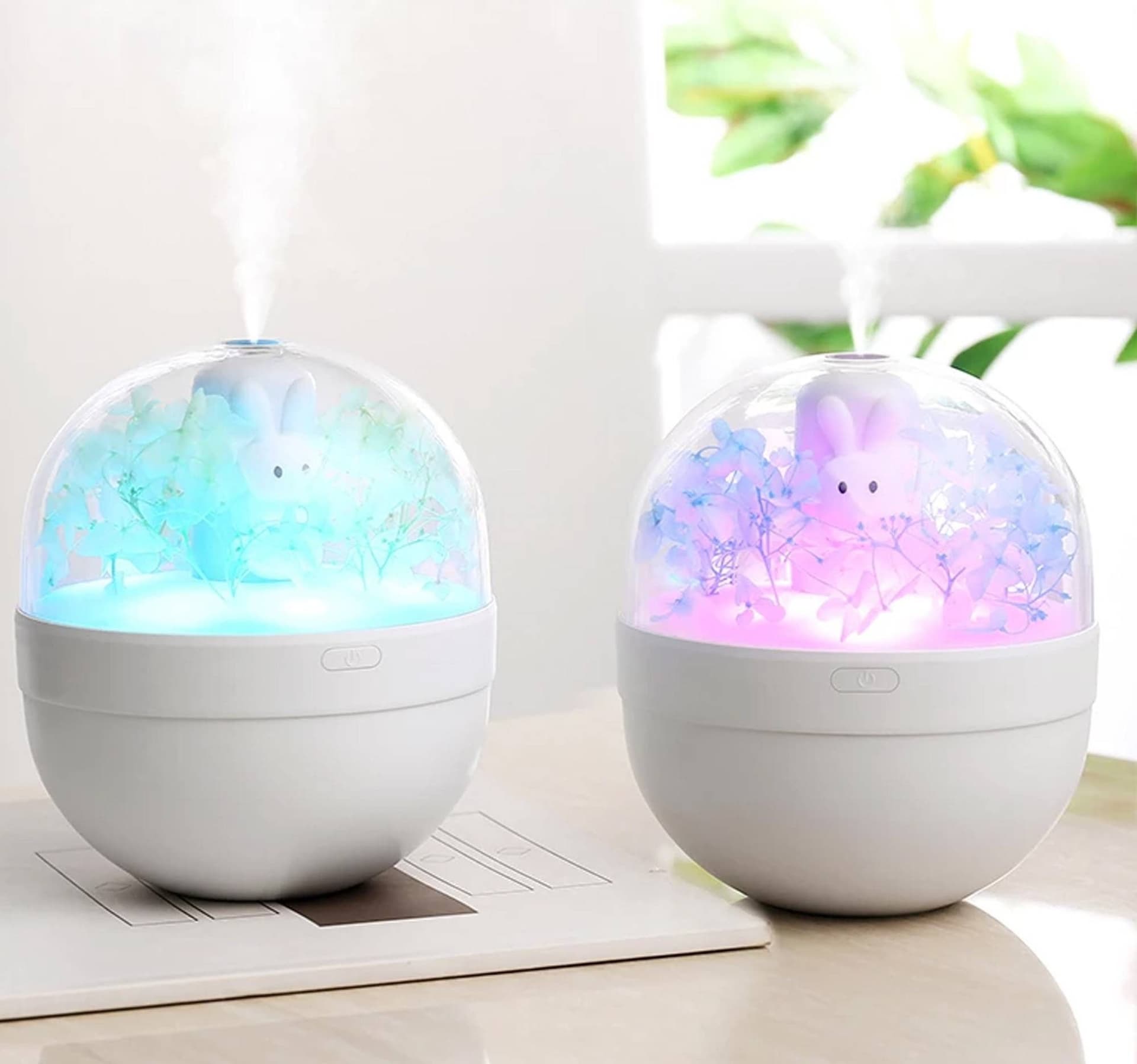 SWEET RABBIT DIFFUSORE UMIDIFICATORE ARIA A ULTRASUONI AROMA USB CON LAMPADA RGB - 5