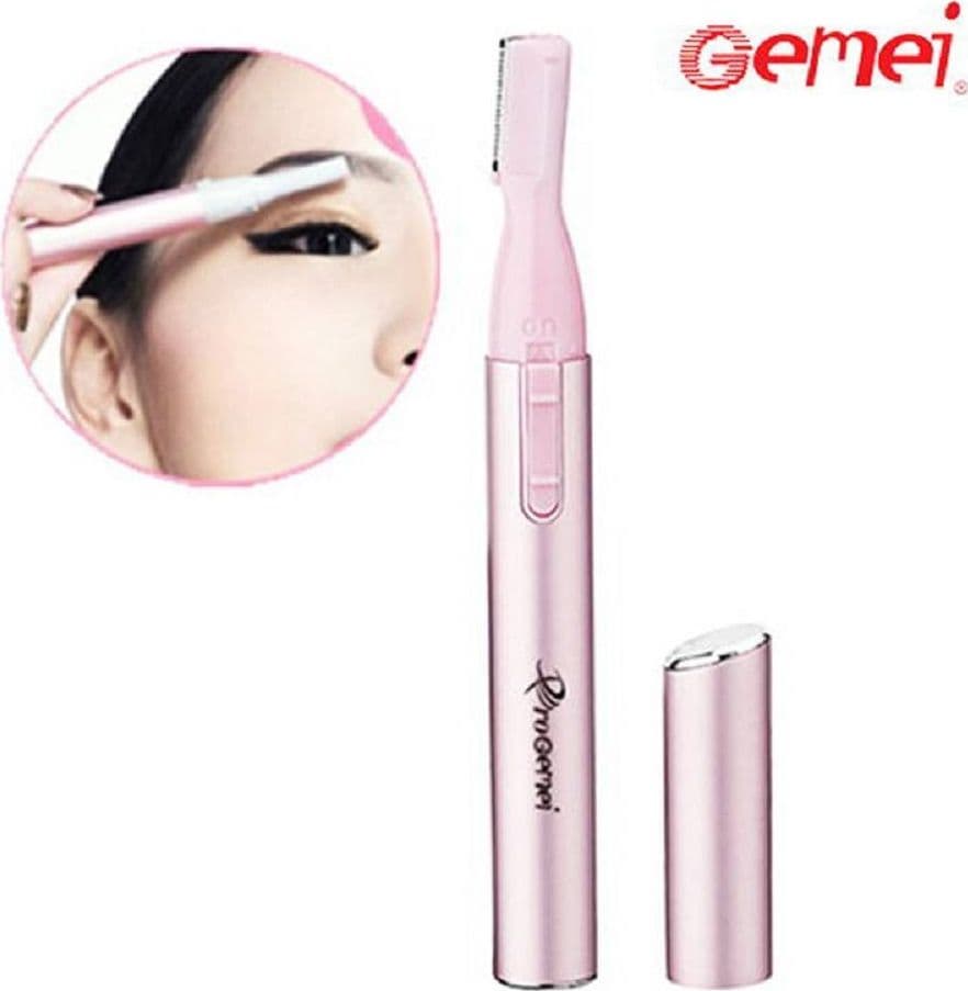 RIFINITORE TRIMMER ELETTRICO DONNA PER RASATURA PELI VISO SOPRACCIGLIA GM-518A - 2
