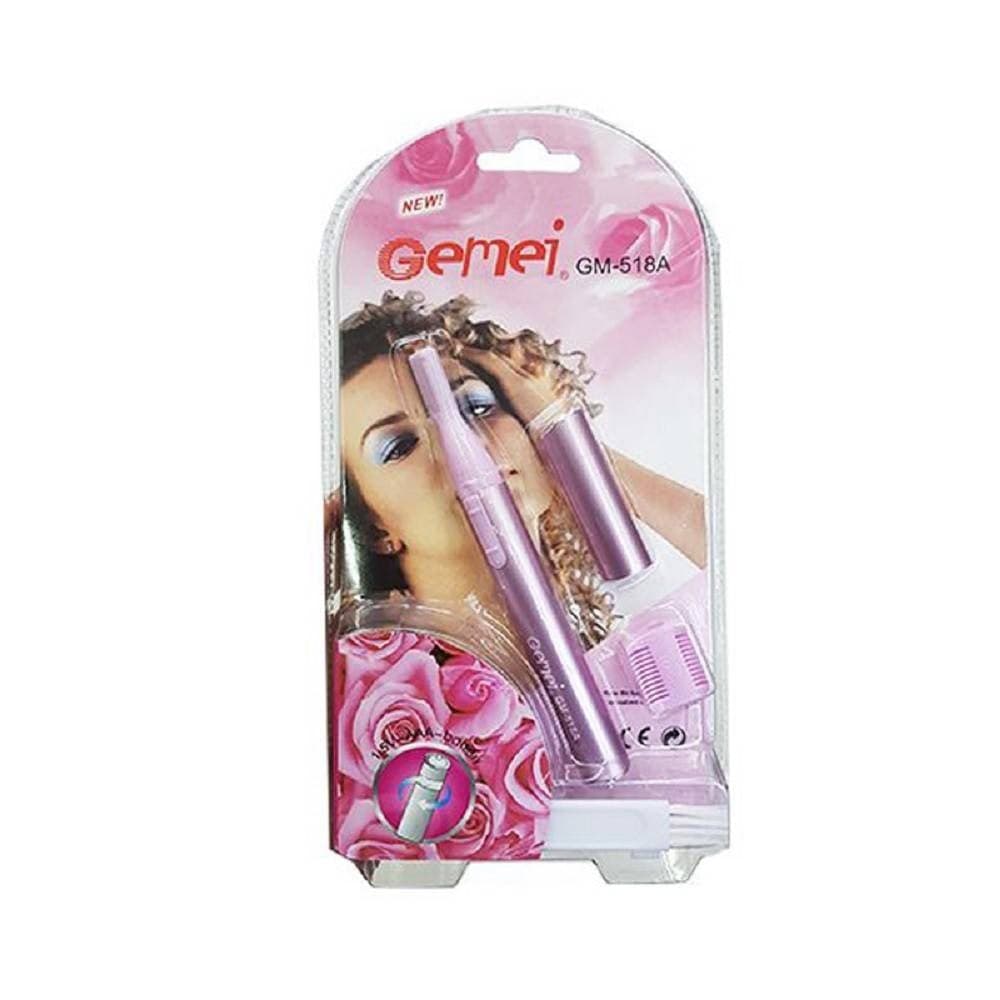 RIFINITORE TRIMMER ELETTRICO DONNA PER RASATURA PELI VISO SOPRACCIGLIA GM-518A - 6