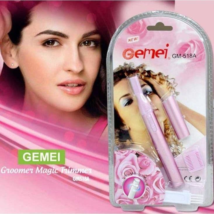 RIFINITORE TRIMMER ELETTRICO DONNA PER RASATURA PELI VISO SOPRACCIGLIA GM-518A - 8