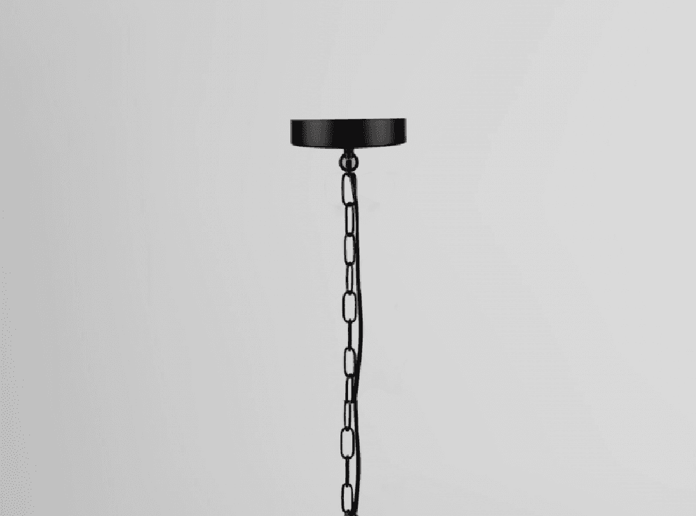 LAMPADARIO A SOSPENSIONE RUSTICO INDUSTRIALE E14 SFERA IN CORDA METALLO B55-3 - 7