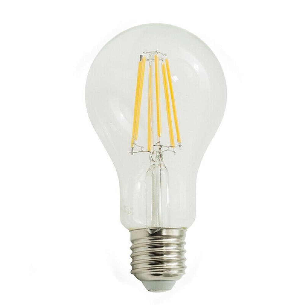 LAMPADINA LED FILAMENTO 8 W E27 A60 SFERA LUCE 6500K 3000K 4000K 880LM A60-T8 - 2