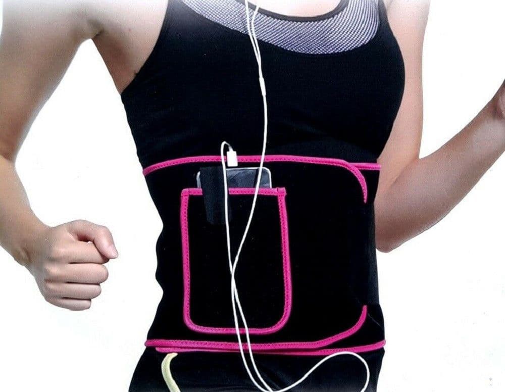 FASCIA CORSETTO LOMBARE ORTOPEDICO ELASTICO + TASCA PORTACELLULARE 53251A