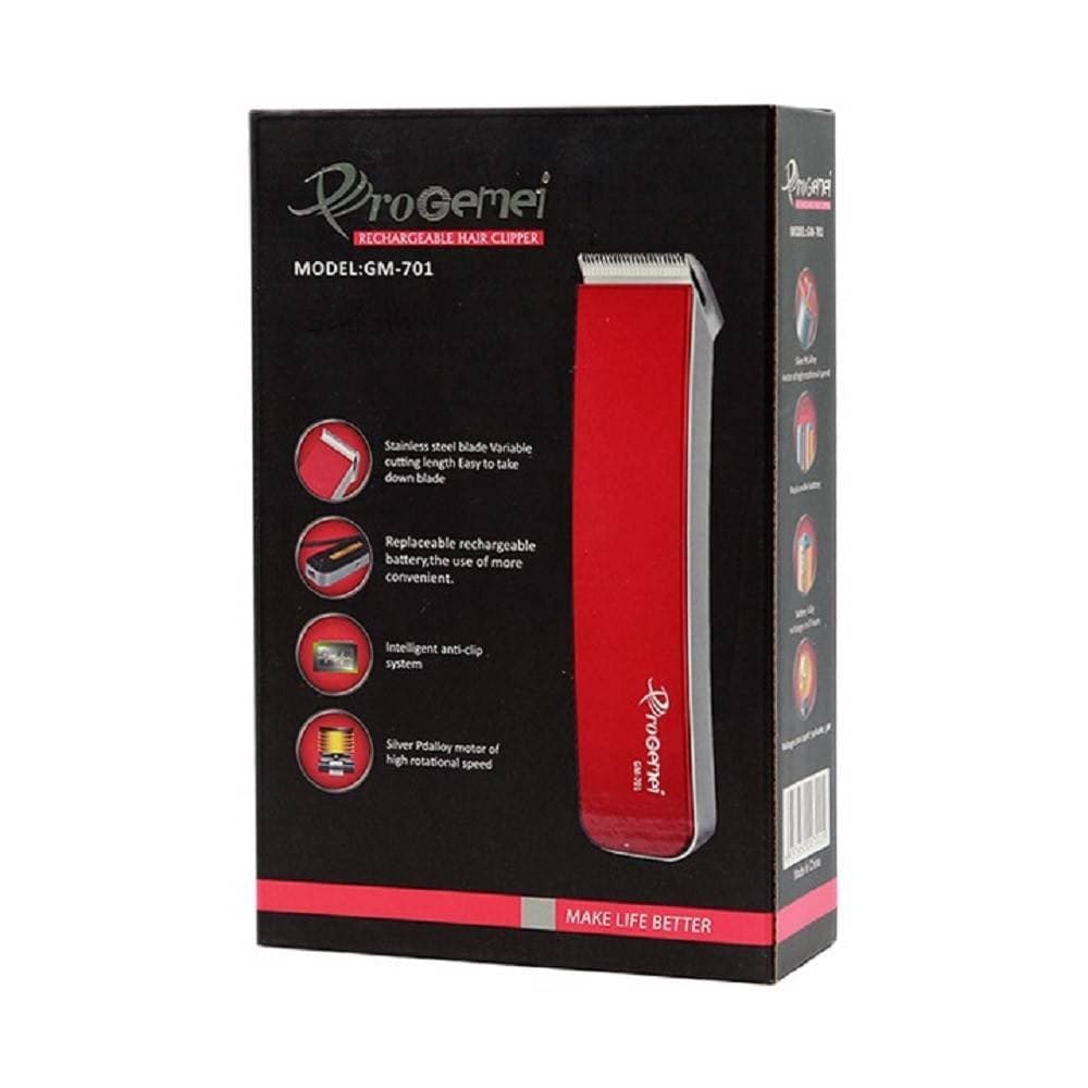 TAGLIACAPELLI RASOIO BARBA UOMO RICARICABILE REGOLA CAPELLI TRIMMER GEEMY GM-701 - 5