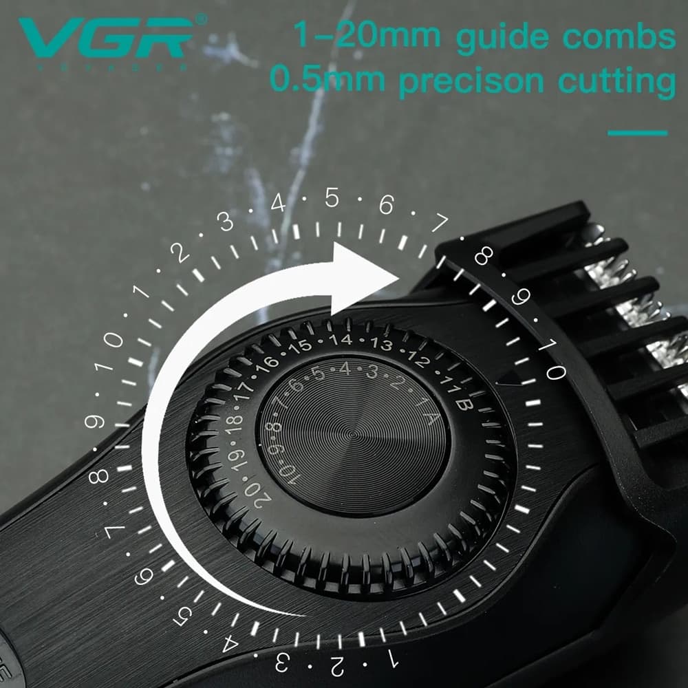 VGR V-028 Trimmer Professionale | Tagliacapelli e Rasoio Barber Precisione - 6